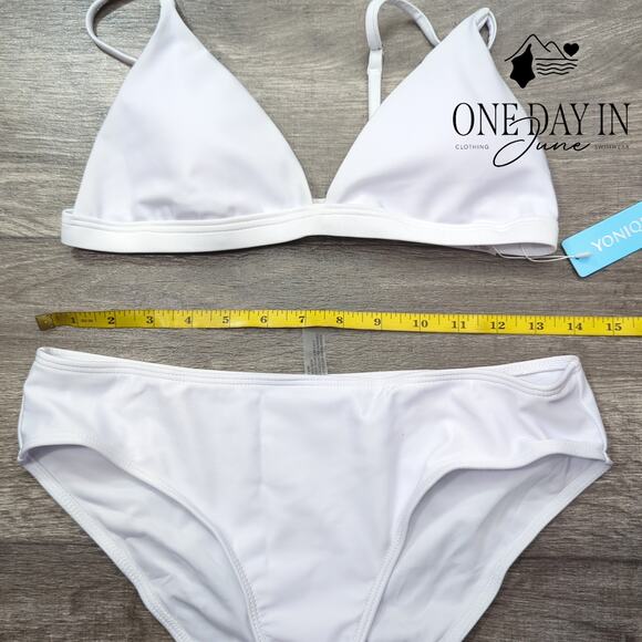 Yonique Triangle Bikini Swimsuit Size M - Picture 5 of 7